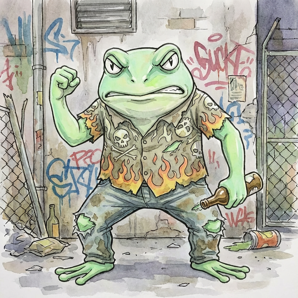 自己中心的で攻撃的、目が合うだけで威嚇してくる危険人物。自分の思い通りにならないとルールを無視して暴れる。不潔で嘘をつき、他人を傷つけることに罪悪感を持たない。